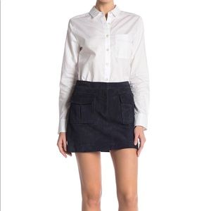 NWT Theory Lupah Suede Skirt